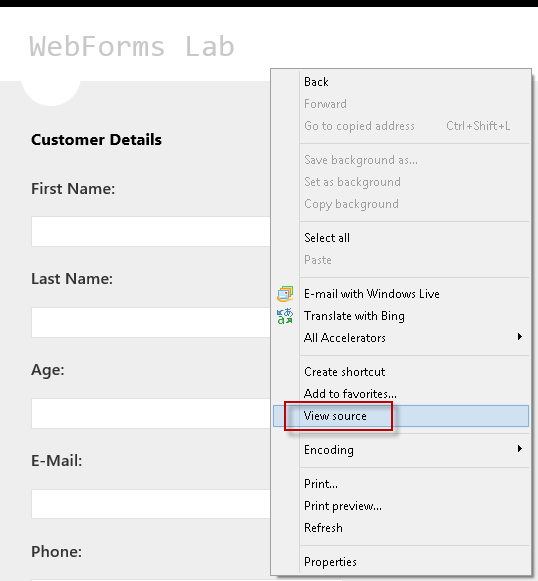 显示页面 HTML 代码 显示页面 HTML 代码