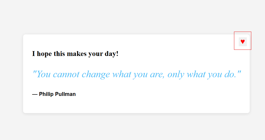 应用程序的屏幕截图，其中的赞按钮已被点击。