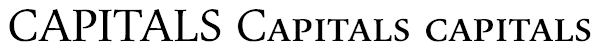 使用 OpenType 大写字母的文本 使用 OpenType 大写字母的文本