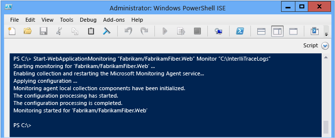 FFR_PowerShellStartMonitoringConfirmation Start monitoring with MMA confirmation