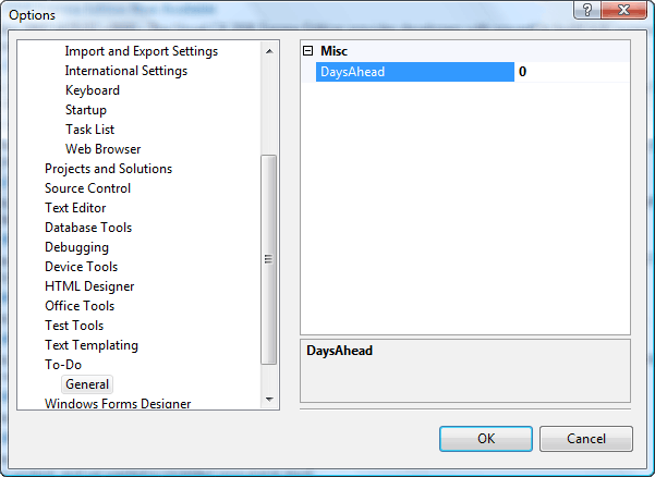 T5OptionsPage Options Page