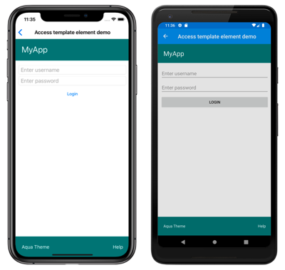 模板化的 ContentPage 模板化的页面对象的屏幕截图