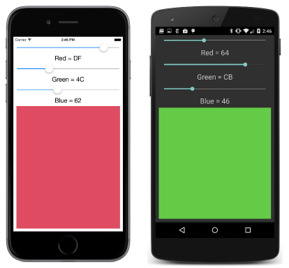 RGB 滑块 R G B 滑块的三倍屏幕截图