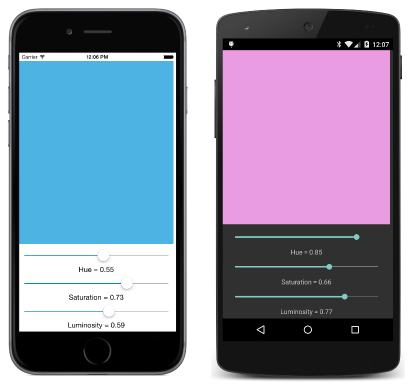 HSL 颜色模型 TK 的三倍屏幕截图