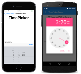 TimePicker 示例 TimePicker 示例