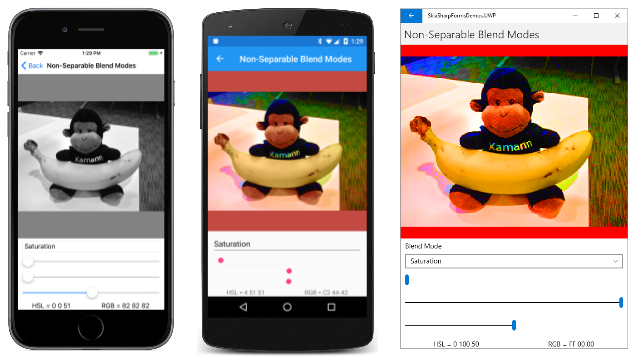 不可分离的混合模式 - 饱和度