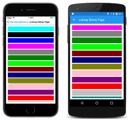 x:Array 演示 x:Array 演示