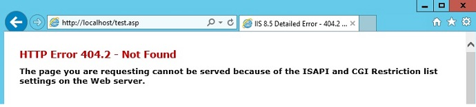 Internet Explorer 窗口的屏幕截图,其中显示“H T T P 错误 404 磅 2”短划线“找不到消息页。