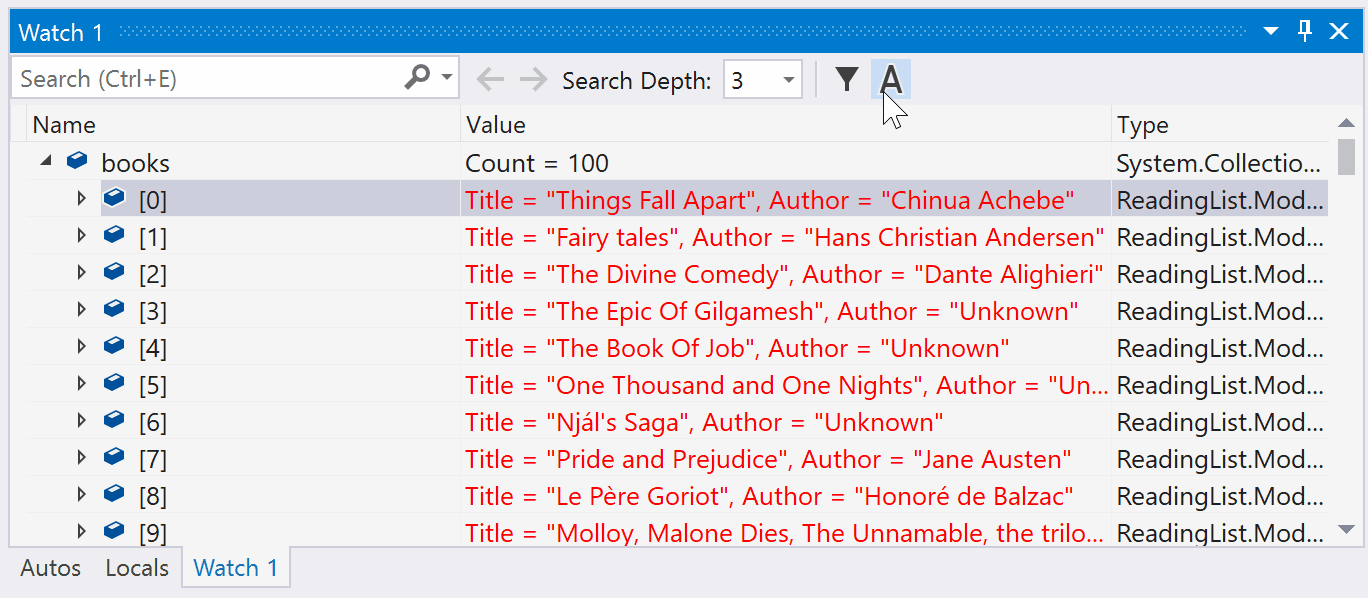 切换属性名称 切换属性名称的屏幕截图。