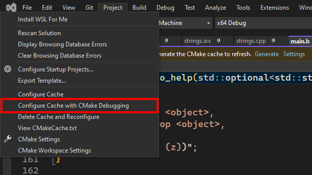 CMake 调试程序 Linux