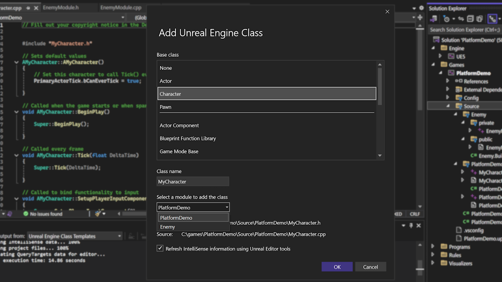 Unreal Engine 添加类